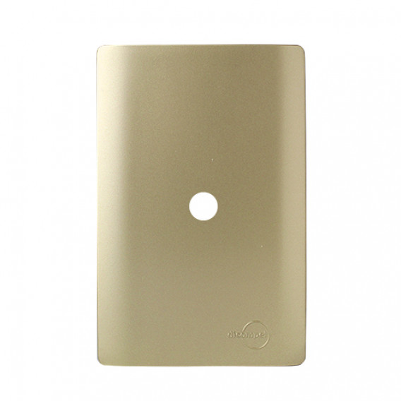 Placa com Furo + Suporte - Novara Dourado